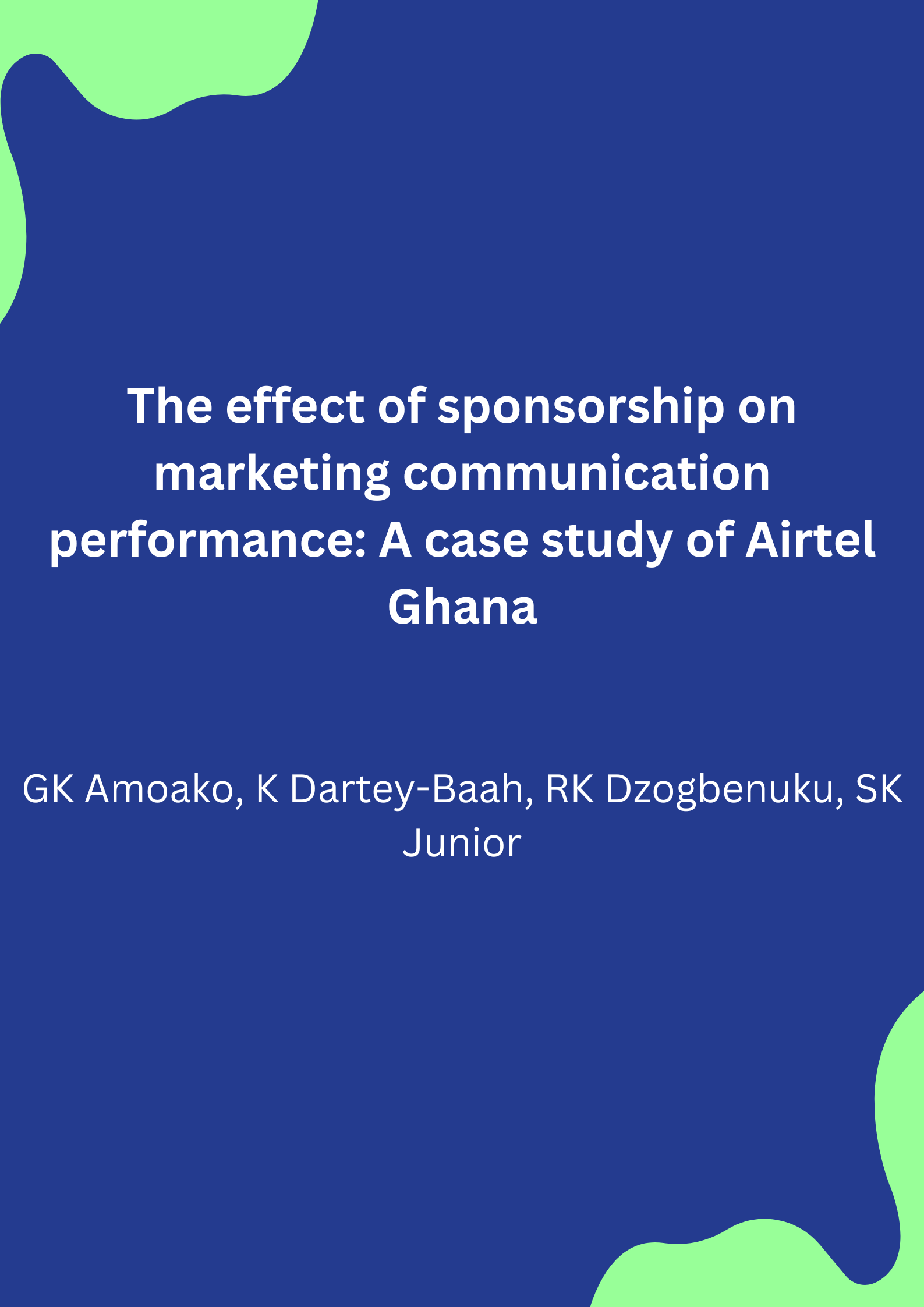 The effect of sponsorship on marketing